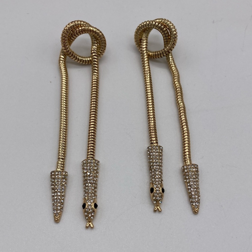 Knot Snake drop earrings